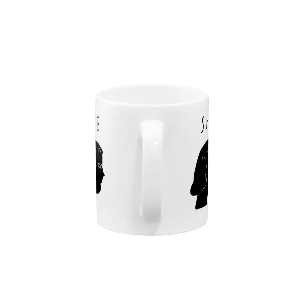 aki_ishibashiのペアマグカップ（she） Mug :handle