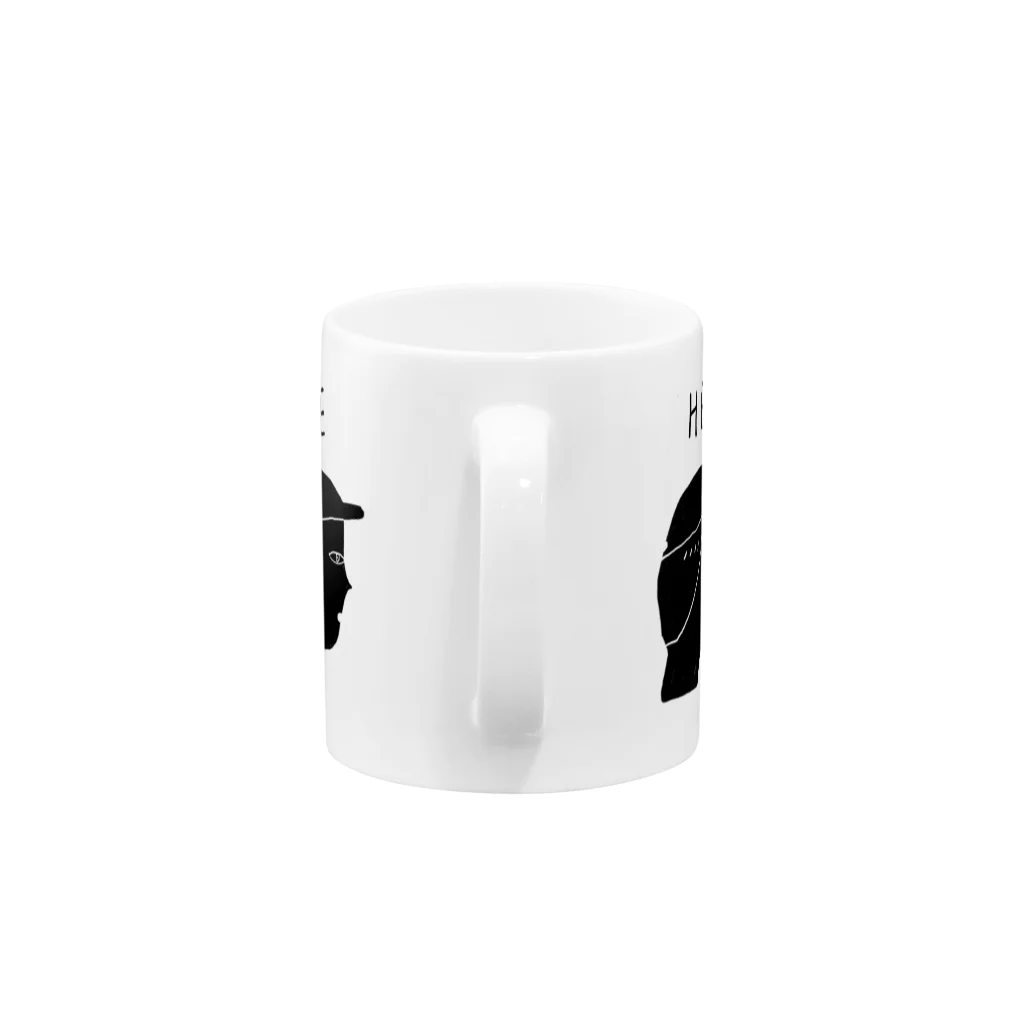 aki_ishibashiのペアマグカップ（he） Mug :handle