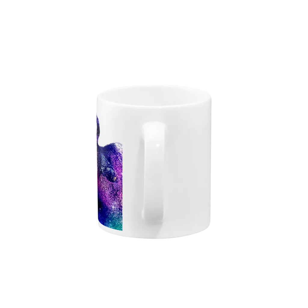 さかな3尉の牛宙 Mug :handle