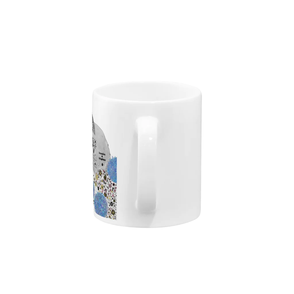 IRISPLACEのRagdoll Hydrangea ( ラグドール / 猫 )　2 Mug :handle