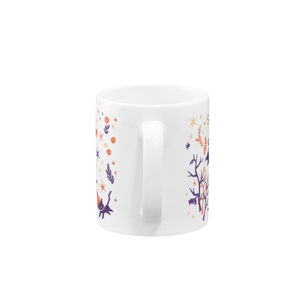 ナコの夜の森 Mug :handle