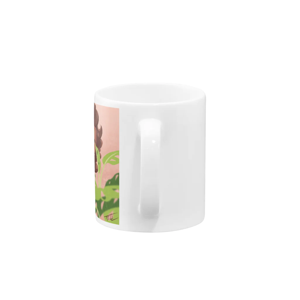 TELLのイラスト小屋のForeigner Mug :handle