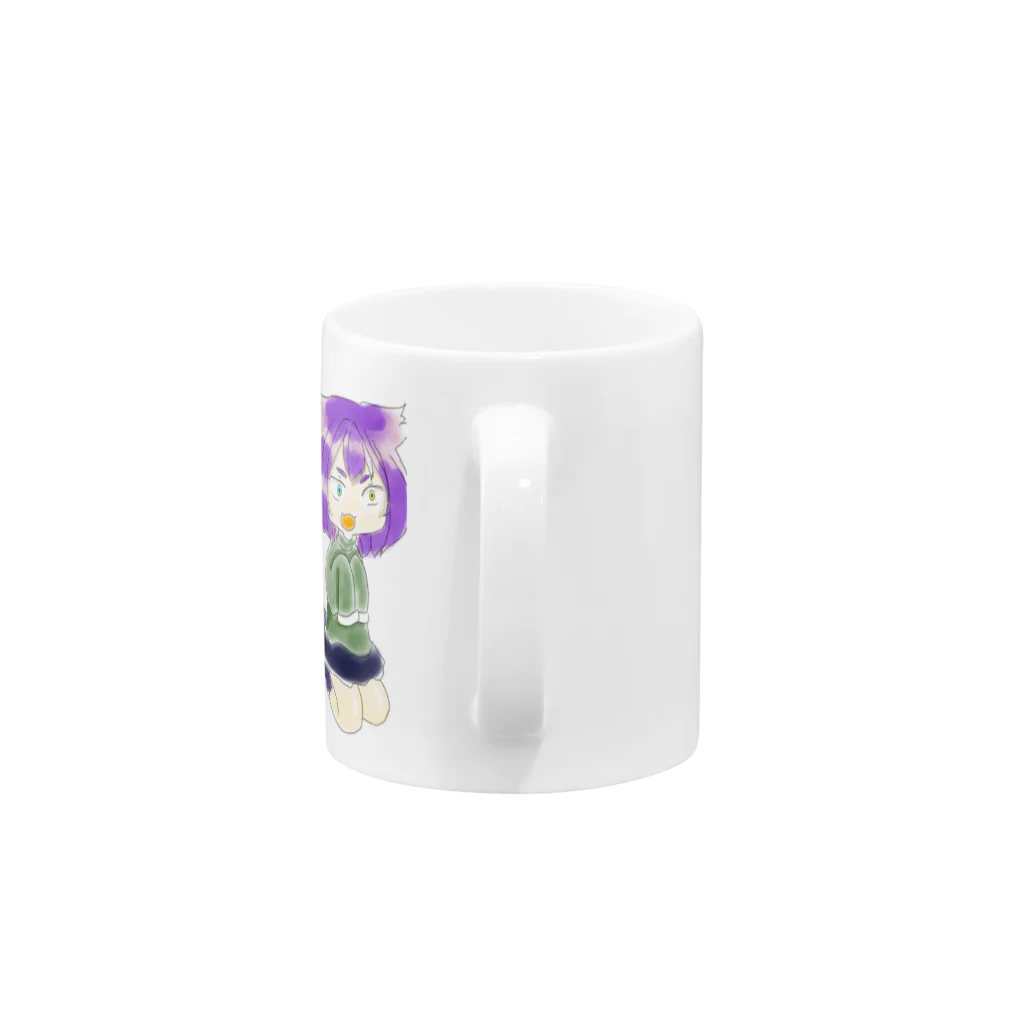 紫雲英堂 秀珠の祭酒翠狐 Mug :handle