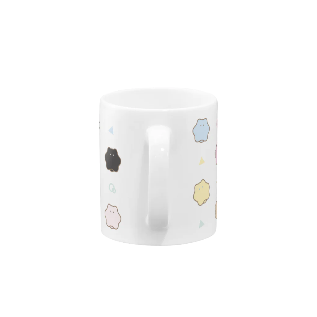 やさしさのわにゃたち Mug :handle