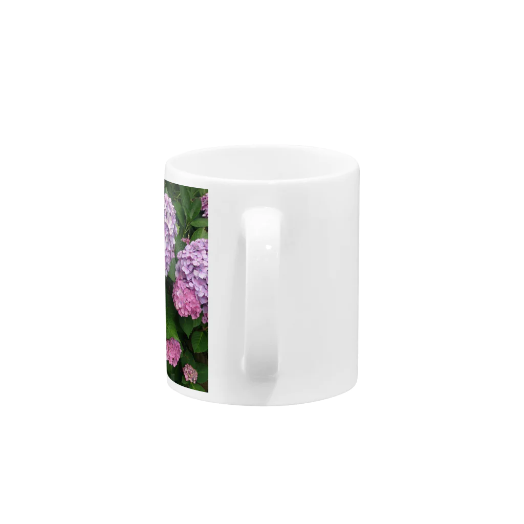 ひかわまことの紫陽花 Mug :handle