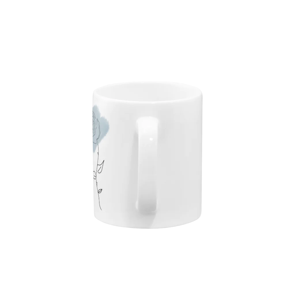 Ａ　ｍａ　Ｆａｃｏｎ〘S〙の青い薔薇 Mug :handle