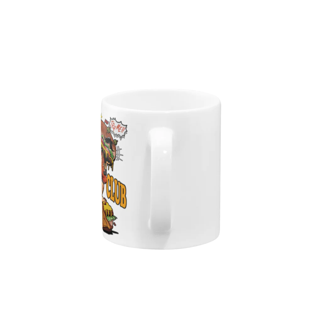 nidan-illustrationの"HUNGRY CLUB" Mug :handle