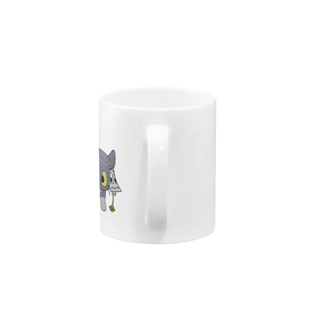 シーラカンスくんとトマ猫のお店のパクッとシーラカンスくんマグカップ Mug :handle