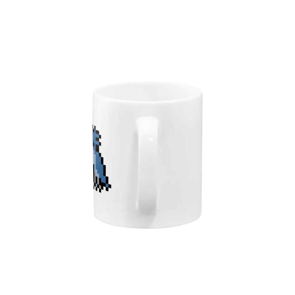 【ドット絵】ネコブレ商店のハシビロコウ Mug :handle