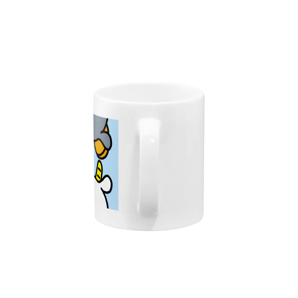 咲吉の空き地のヤギくんとひつじさん　ロゴ Mug :handle