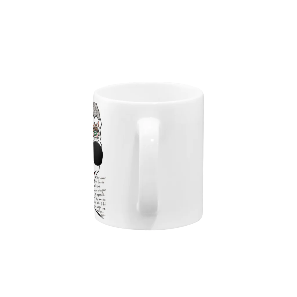 心があったかくなってしまう前にのコーヒーっぽいけどカフェラテ Mug :handle