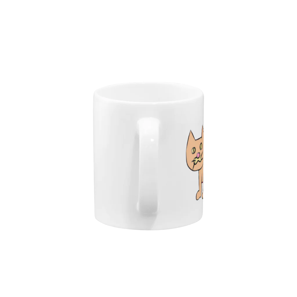 左向きの動物の左向きの動物 Mug :handle