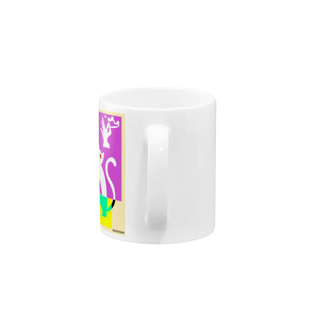 MAHOROMAのRetro Neon Cat Mug :handle