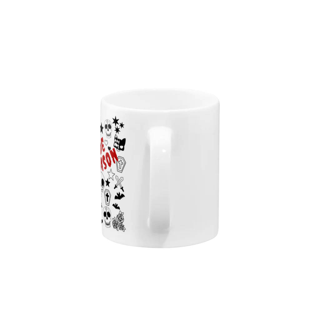 Frei Hyäneのポップパンクロック（黒） Mug :handle