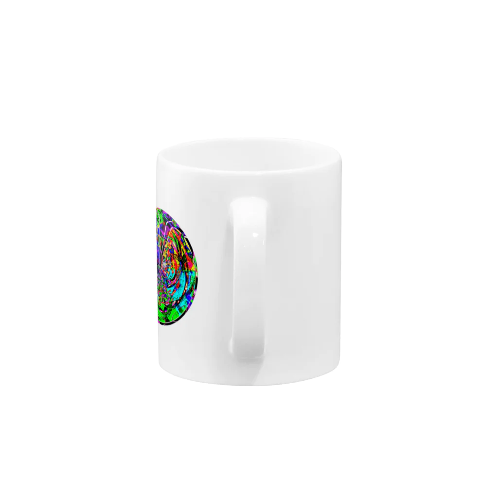 懺悔堂のパターン005:crazy sphere Mug :handle