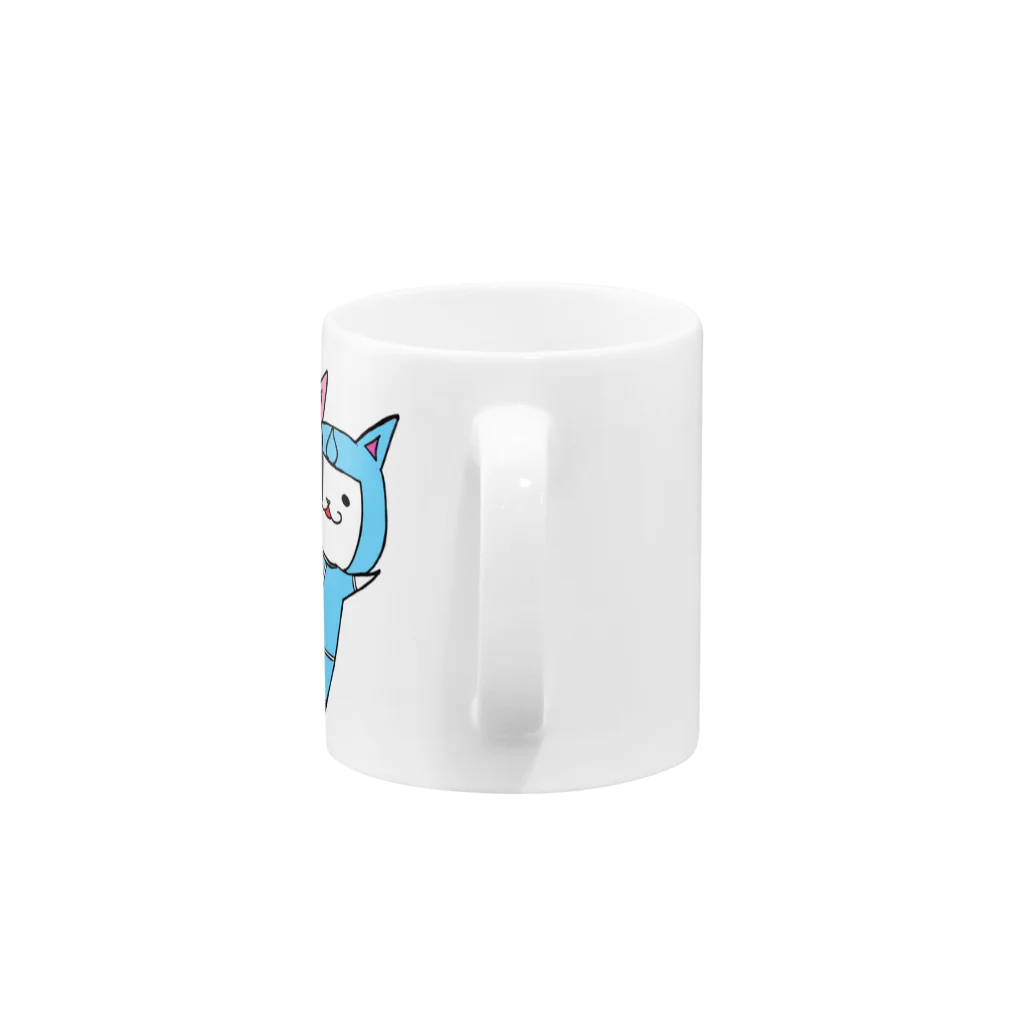 kana777wingのカリカリ戦隊にゃろめんジャー Mug :handle