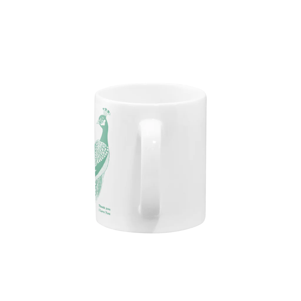 KANAT  LAMHITAの孔雀 Mug :handle