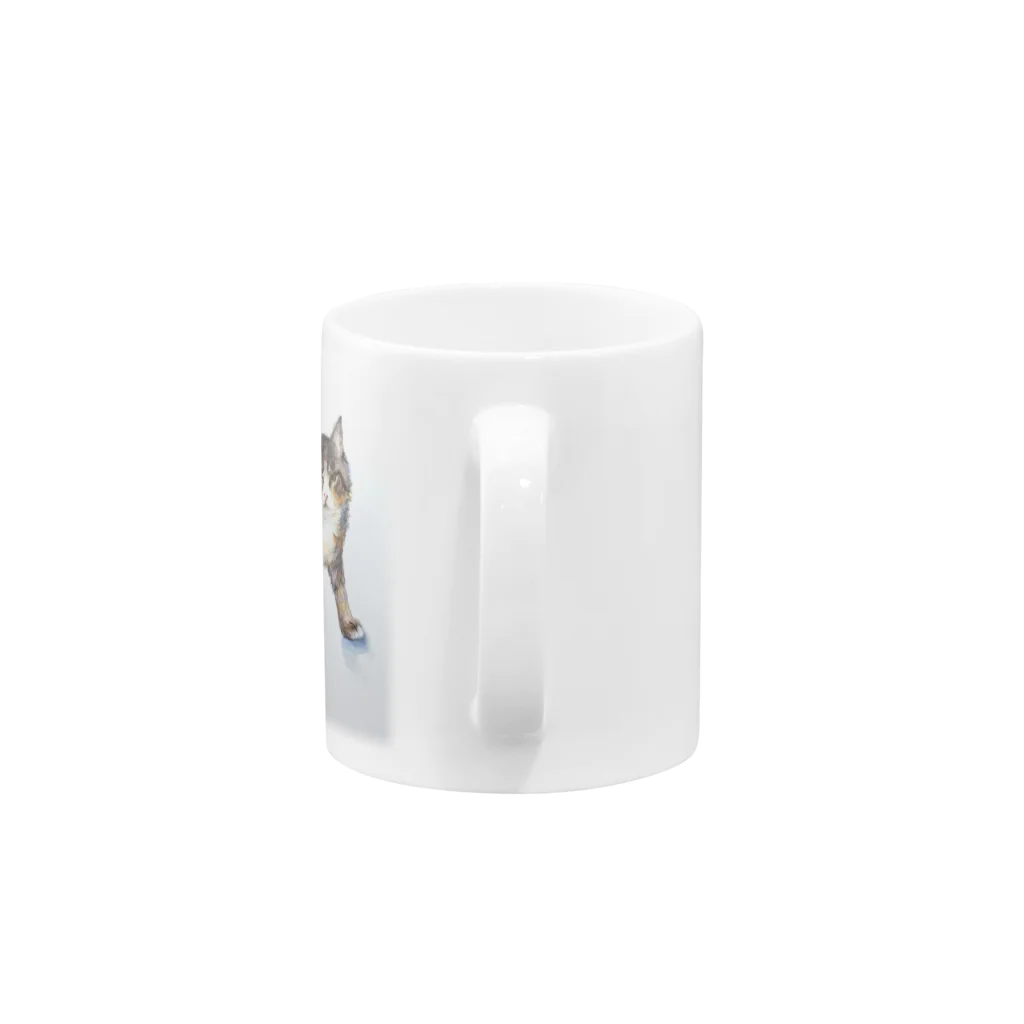 コンドリア水戸のボス猫鉛筆画小物 Mug :handle