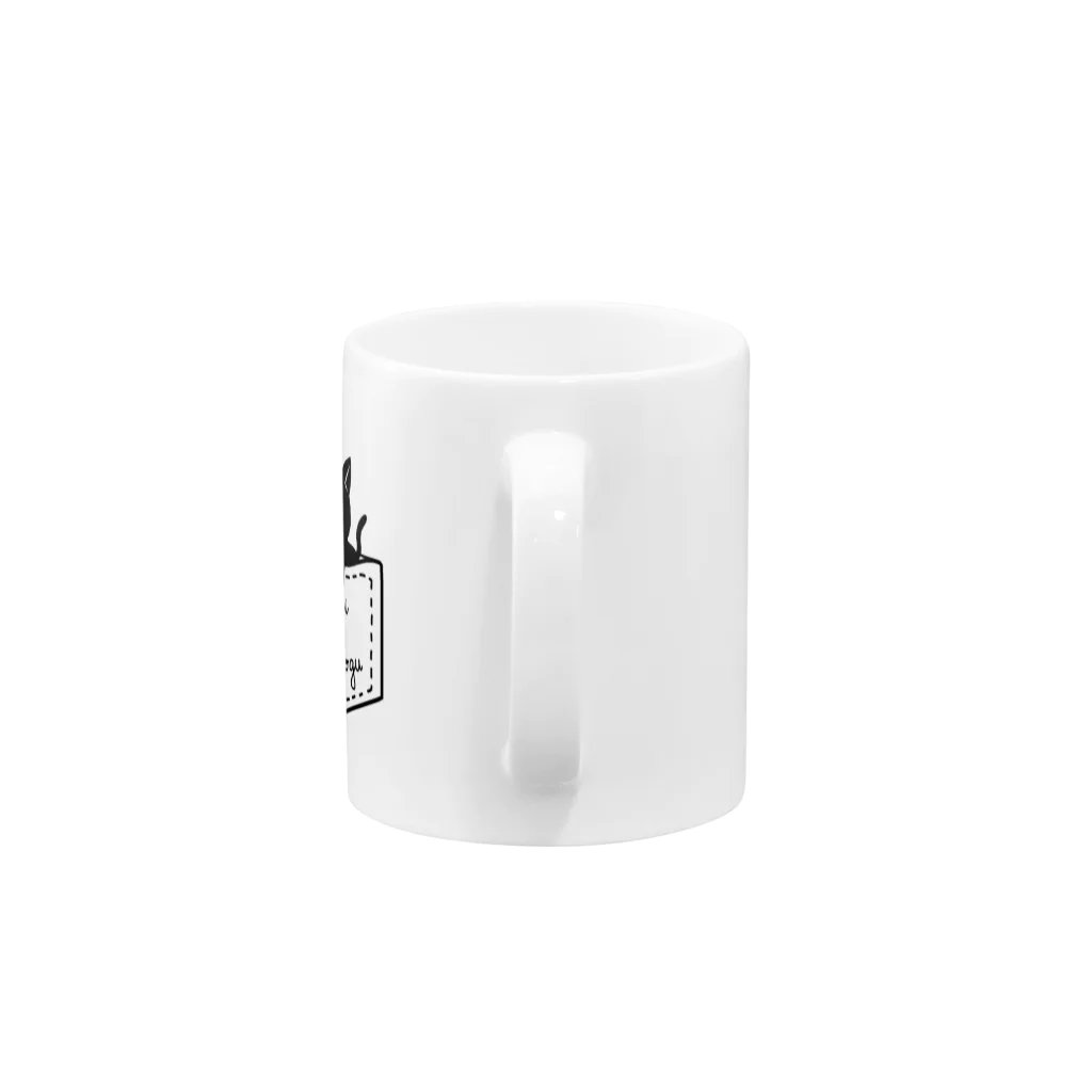 MofuMogu Official Goodsのぬこマグカップ Mug :handle