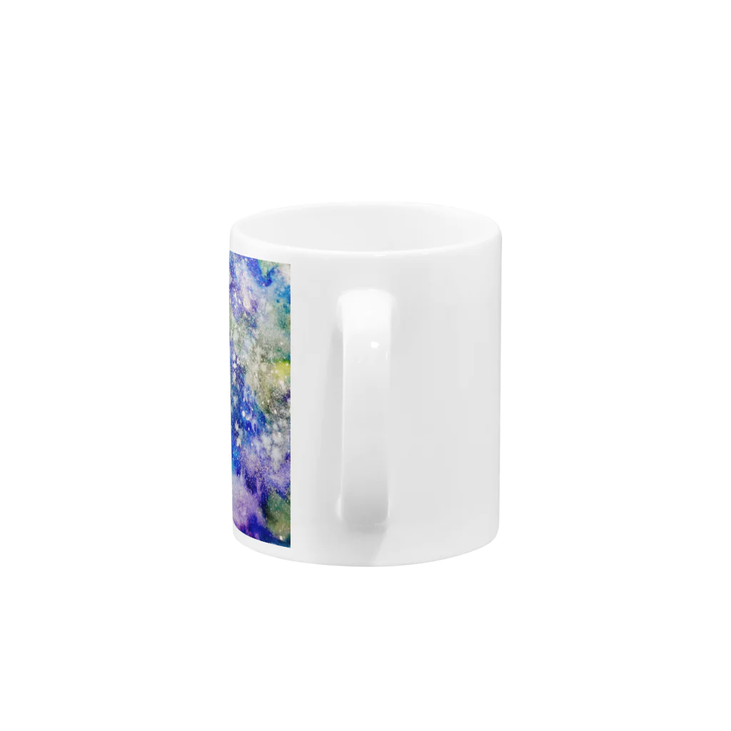 kumakikiのemotional galaxy Mug :handle