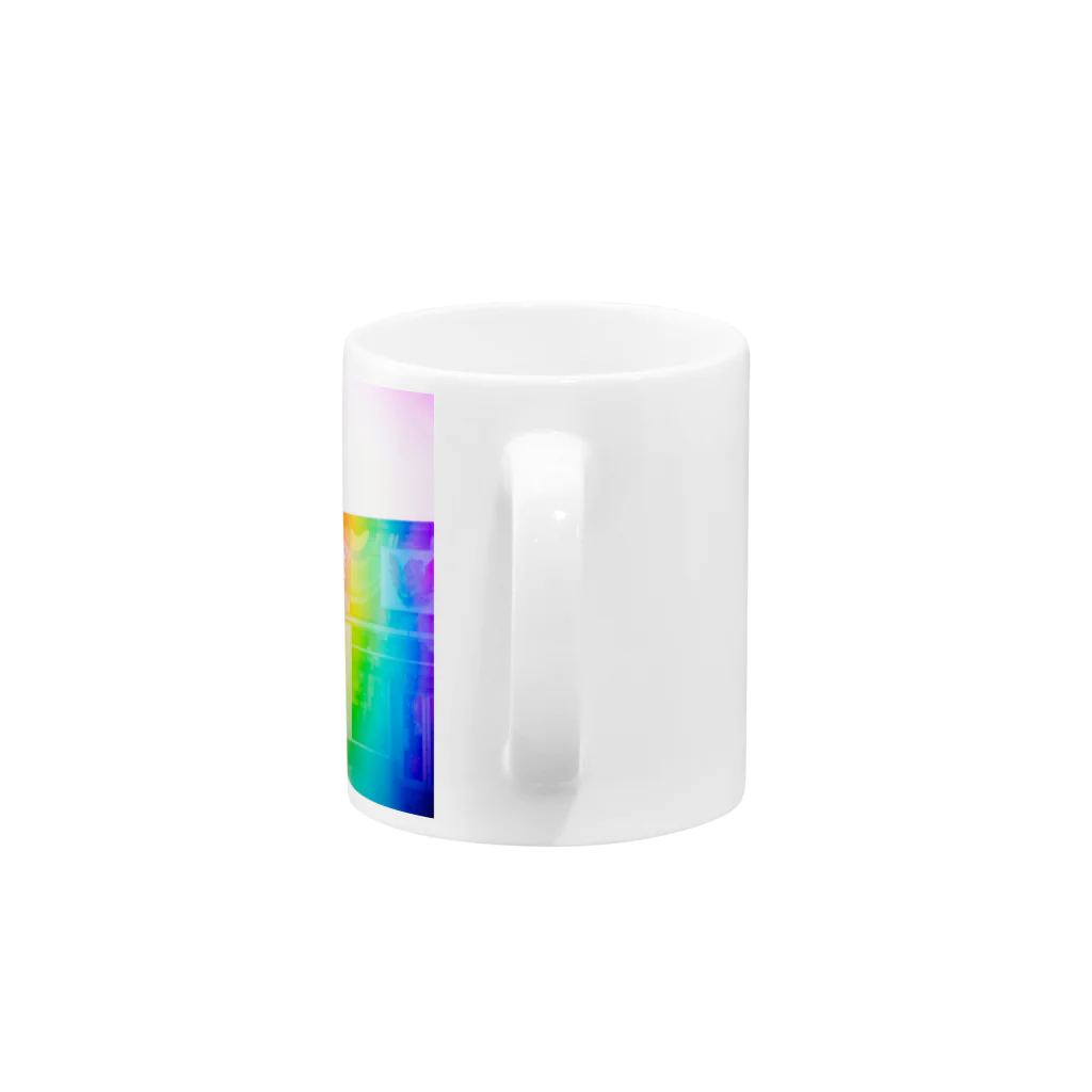 NEON LIGHT STARSのwonderland Mug :handle