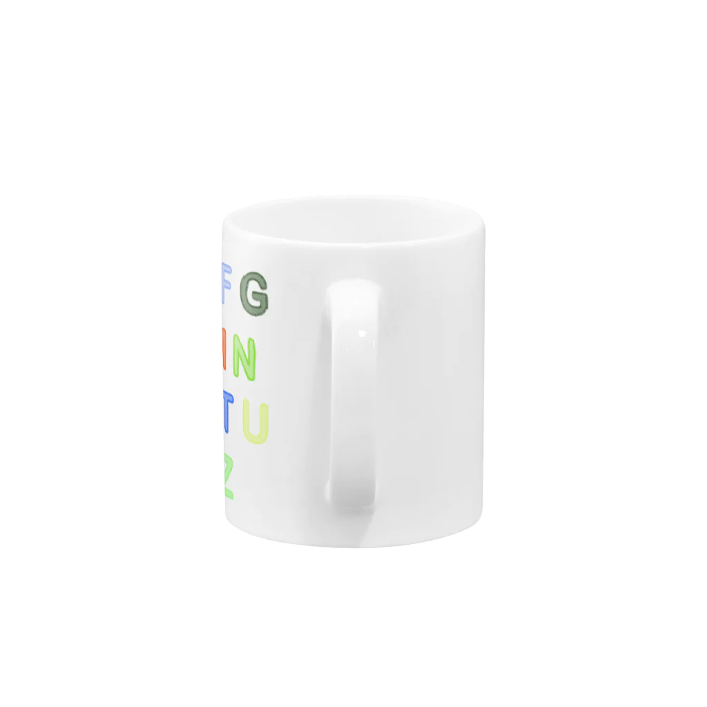 aotakunの『 ローマ字 』 フルグラフィックTシャツ Mug :handle