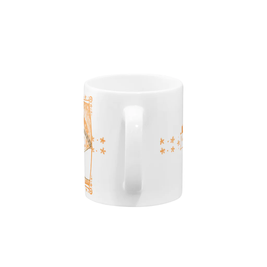 しののゆるい系の猫-おれんじ色- Mug :handle