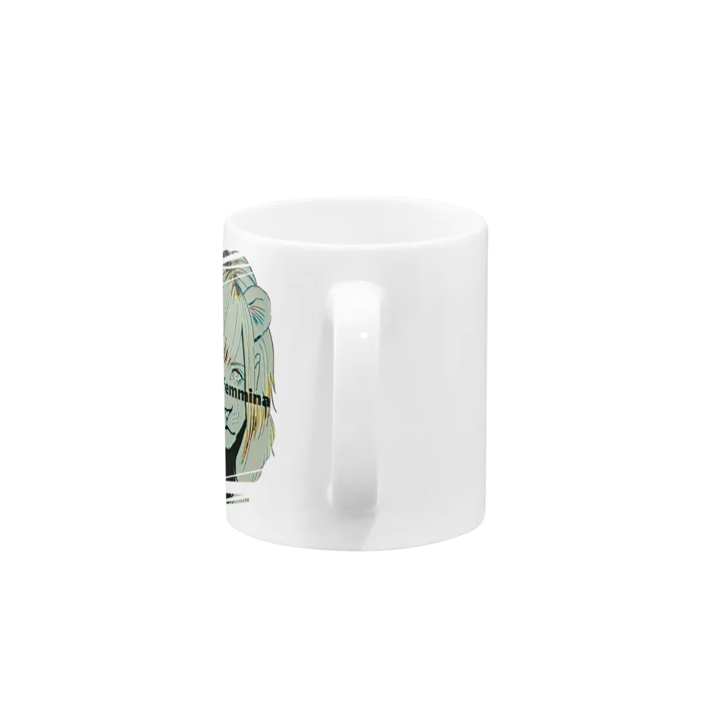 【みるかグッズ②】（SUZURI店）の【Leone femmina】 Mug :handle