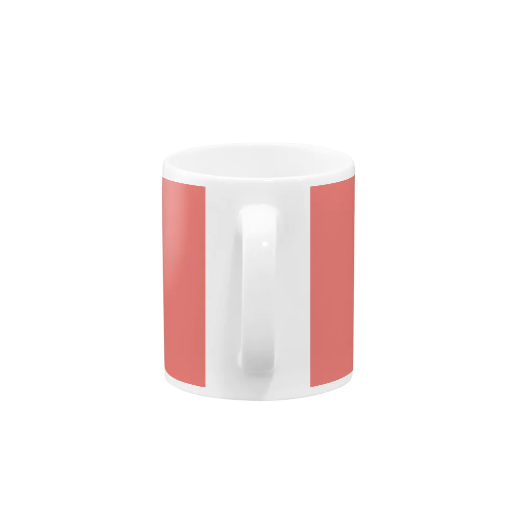 hueの日本の伝統色 0011 甚三紅 じんざもみ Mug :handle