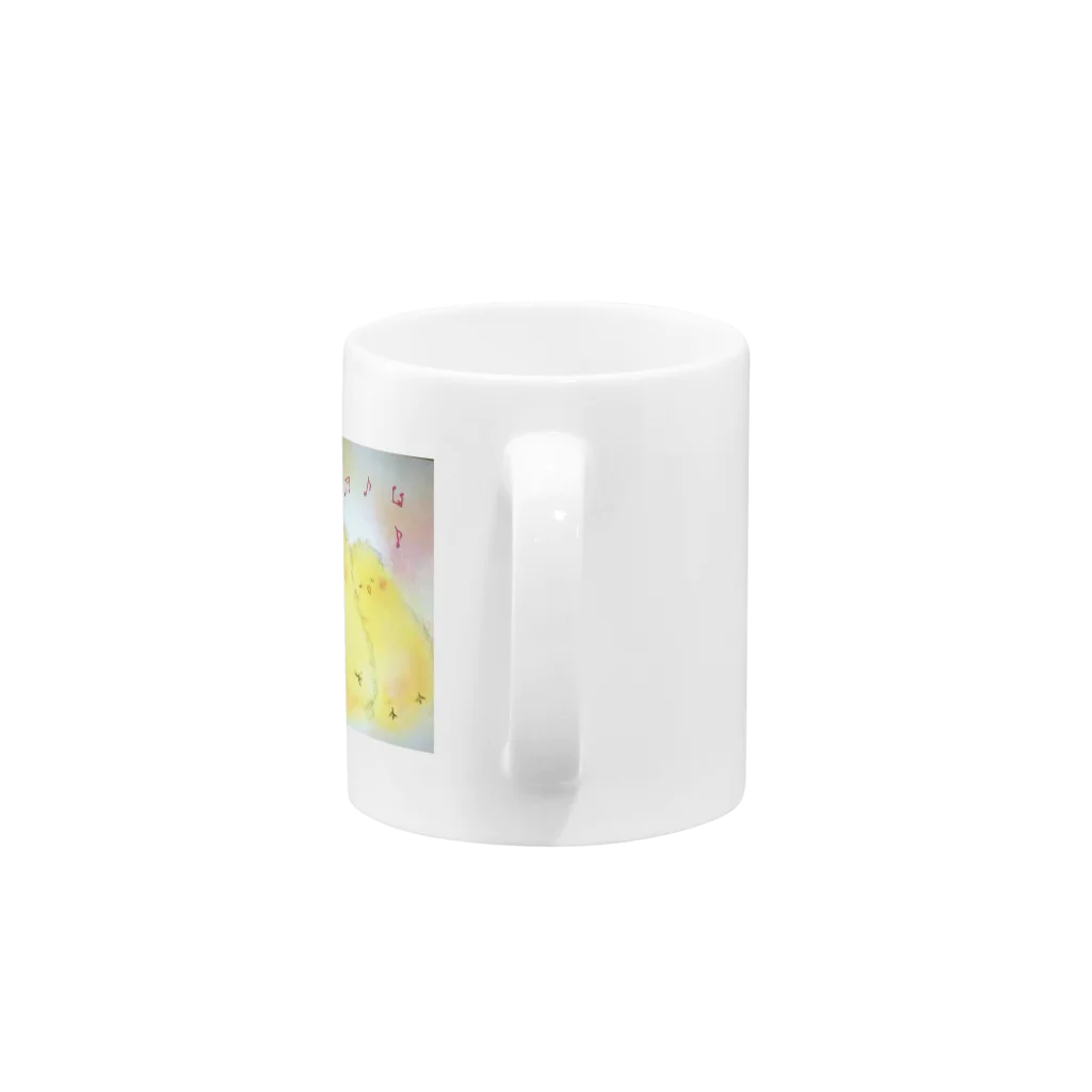 kinahujiのさんぴよ Mug :handle