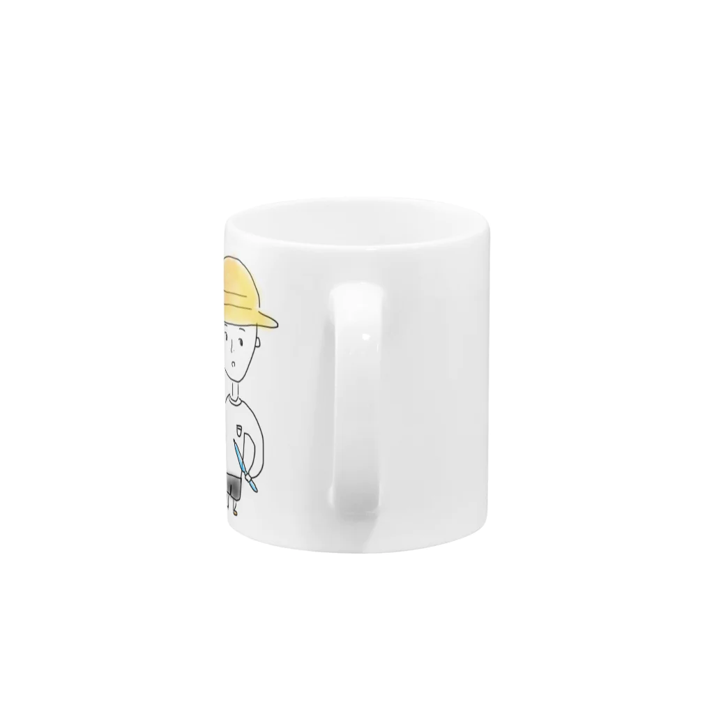 さかみーショップのぼくの春休みとチューペット Mug :handle