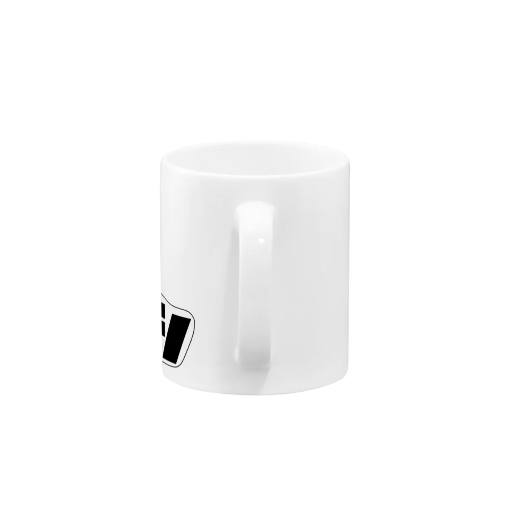 ノンサポ電子公式ショップのノンサポ電子[3line] Mug :handle