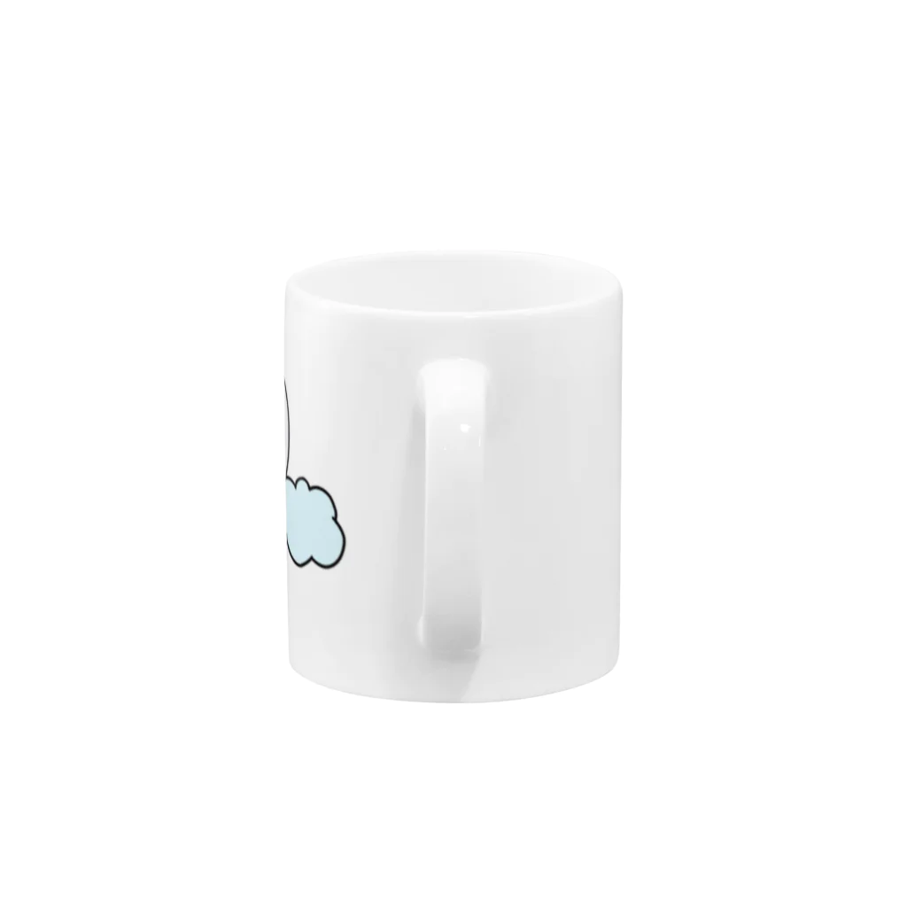 lemon16🍋れもんいろの空飛ぶ乗り物/青 Mug :handle