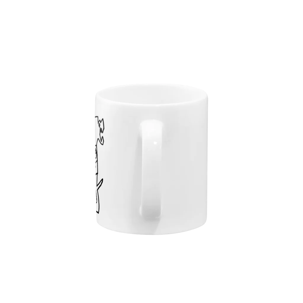 MNLOPのロエル君4歳 （BW）  Mug :handle