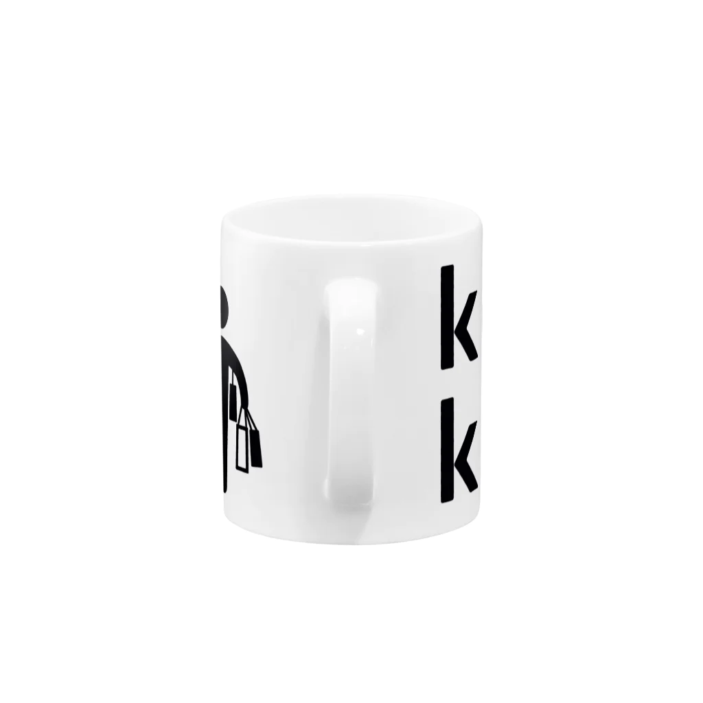 mimitabDECK.Kのけっこう買った（濃紺ロゴ） Mug :handle