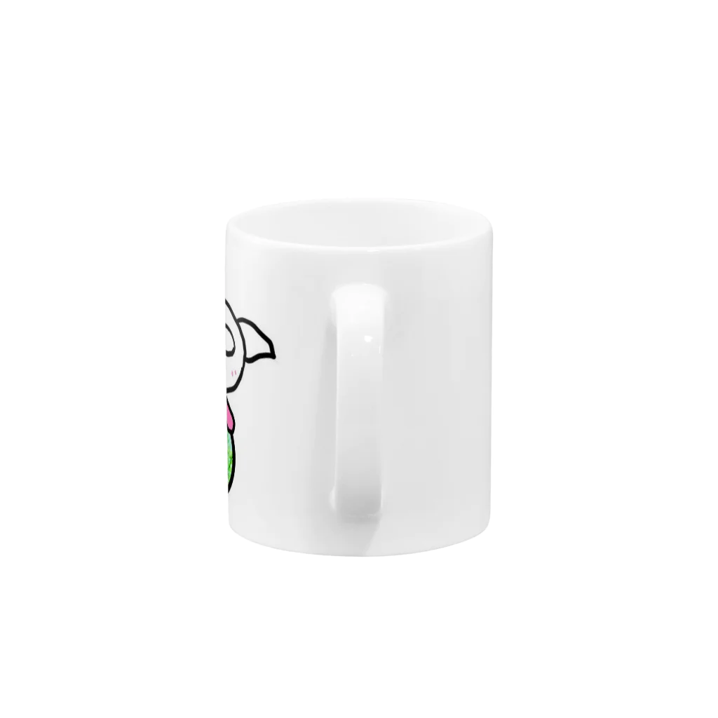 月見堂🌙tukimidouのモルくんマグカップ Mug :handle