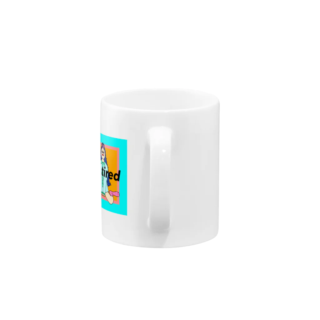 ぴのの疲れた女の子 Mug :handle