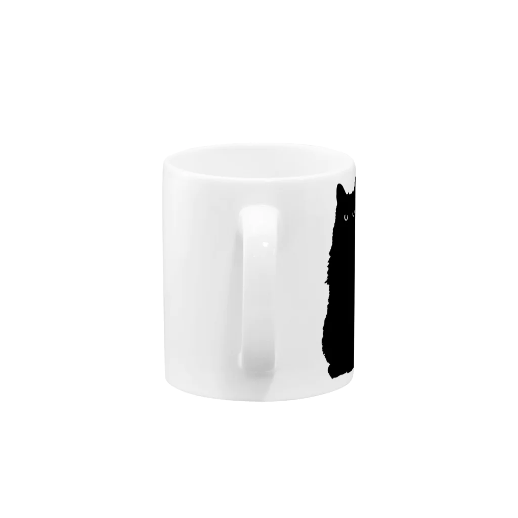 SAIWAI DESIGN STOREのクロネコこぶお Mug :handle