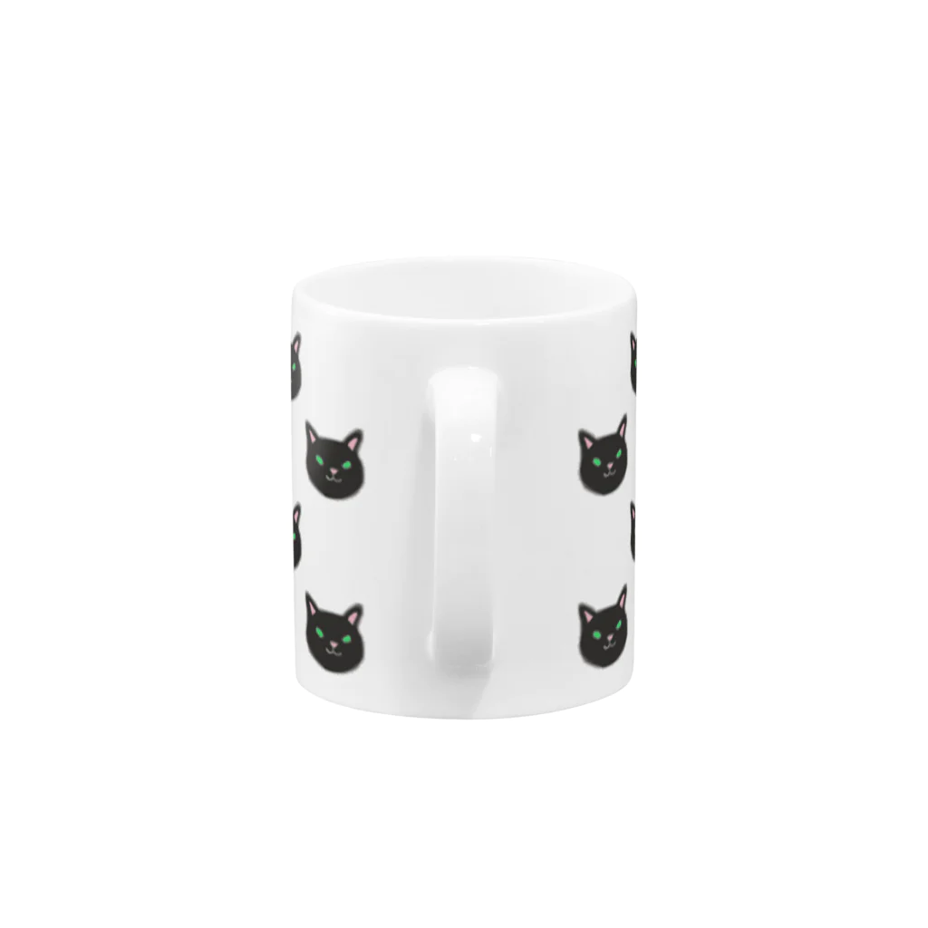 miruの黒猫ちゃんPマグ Mug :handle