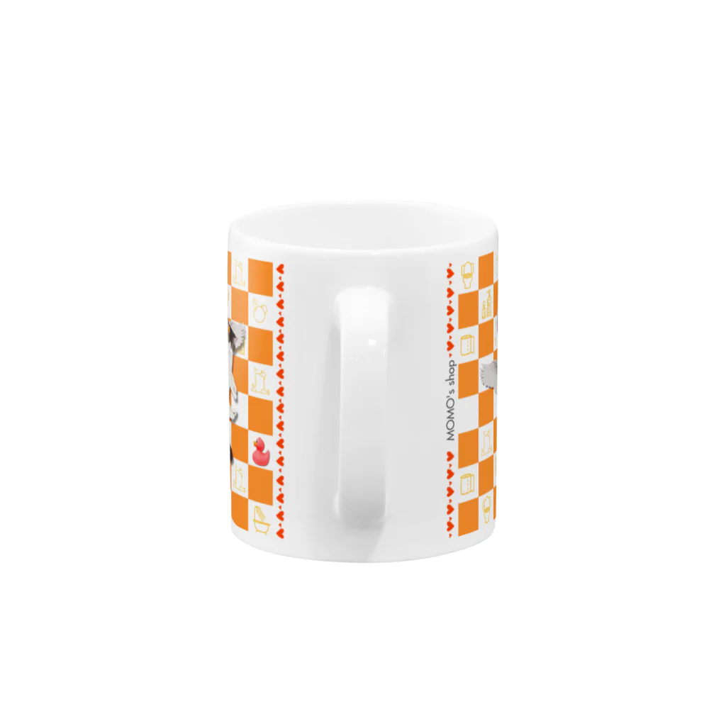 𝙈𝙊𝙈𝙊'𝙨 𝙎𝙝𝙤𝙥のCleanliness first-03　ロゴ付き Mug :handle