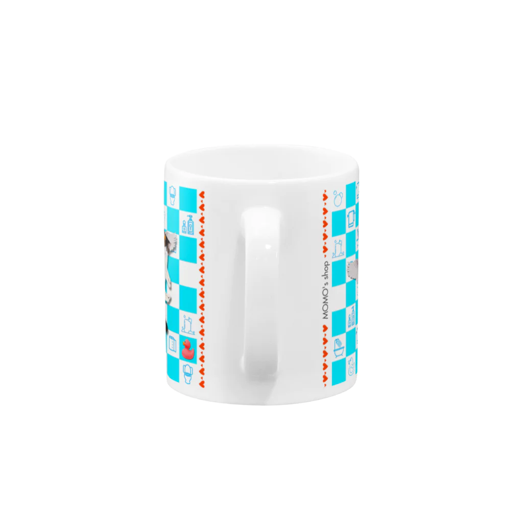 𝙈𝙊𝙈𝙊'𝙨 𝙎𝙝𝙤𝙥のCleanliness first-05　ロゴ付き Mug :handle