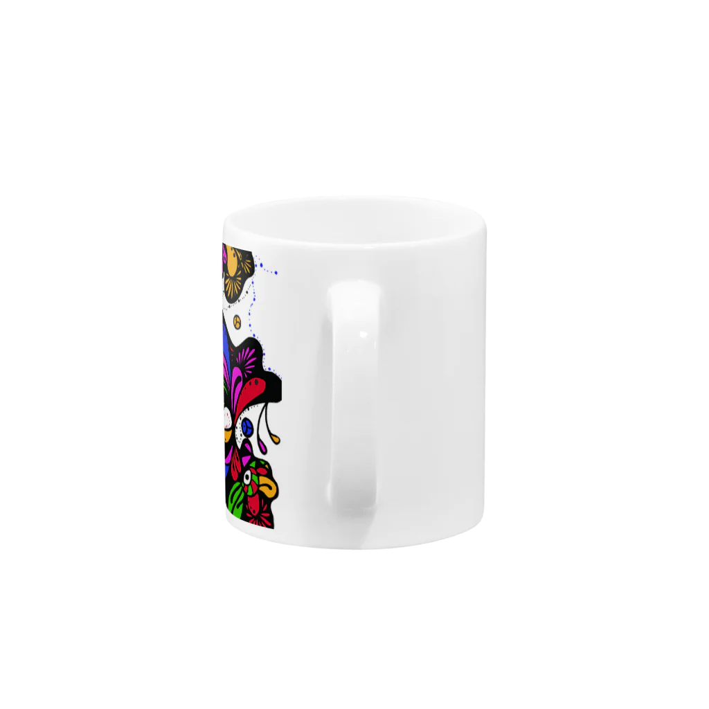 d1211の琉球モダンアート Mug :handle