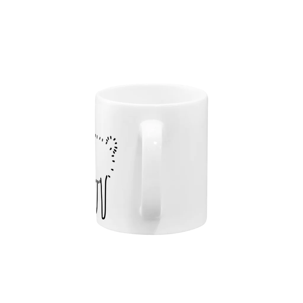 らちたるやのほっきょくうさぎ Mug :handle