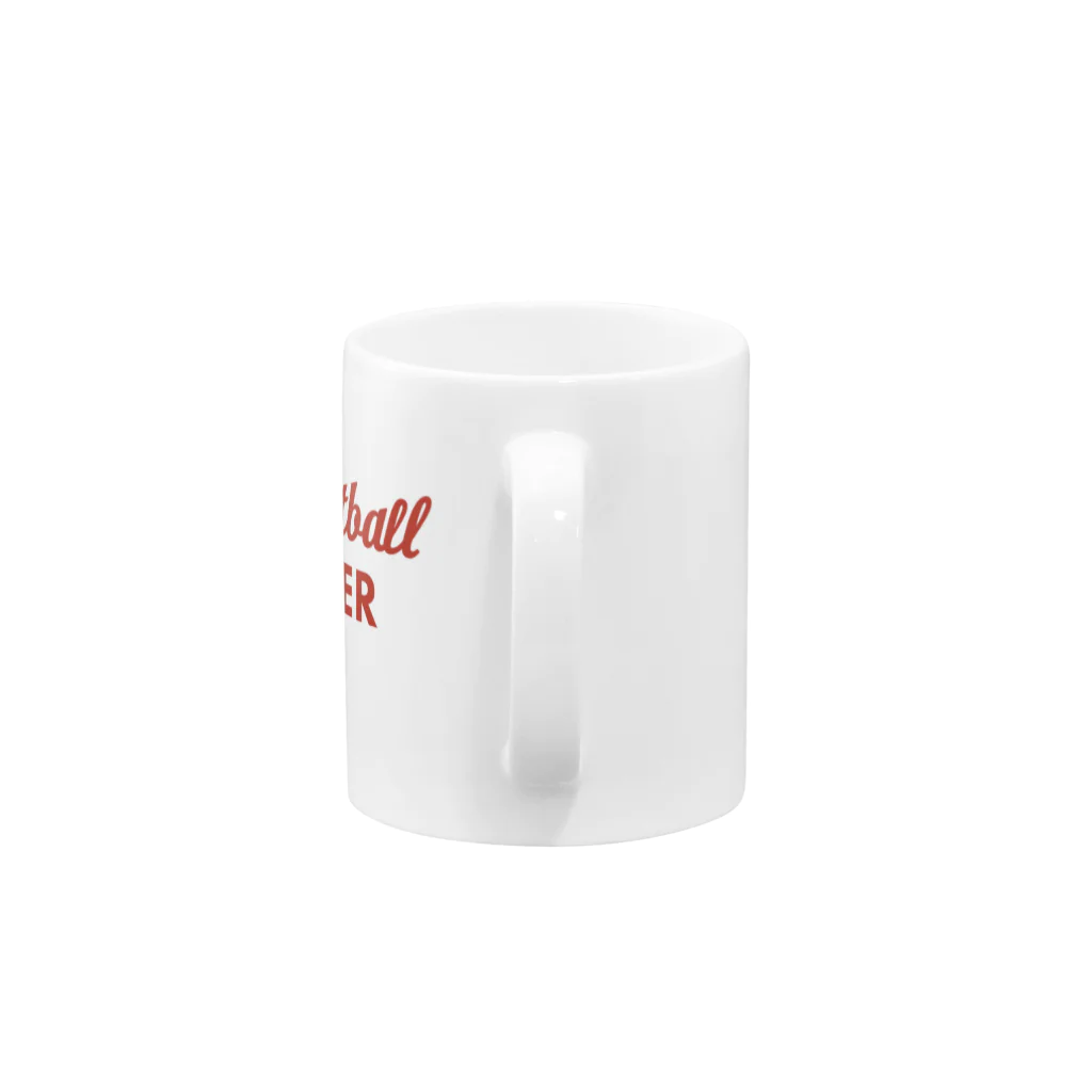 Basketball DinerのBasketball Diner ロゴタイプ赤 Mug :handle