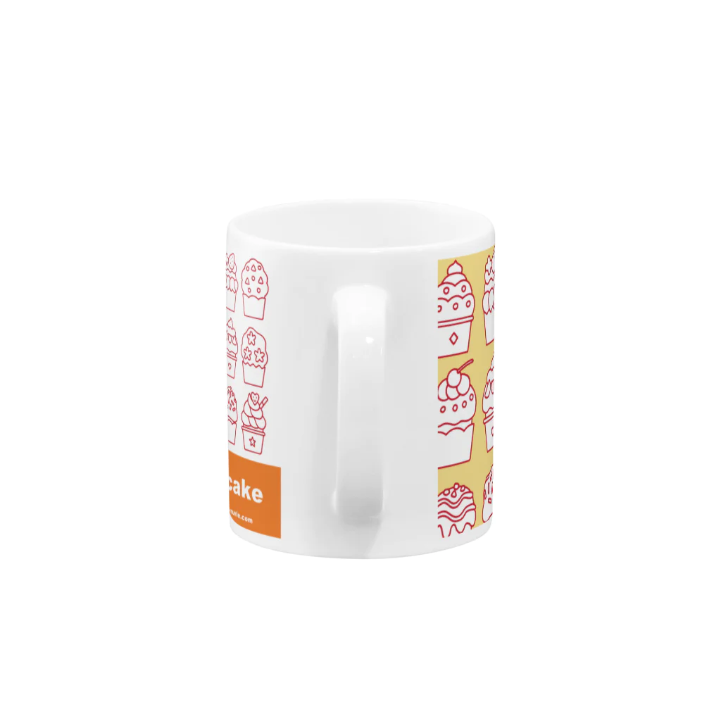 Cafe・de・ぬりえ ShopのCupcake Mug :handle