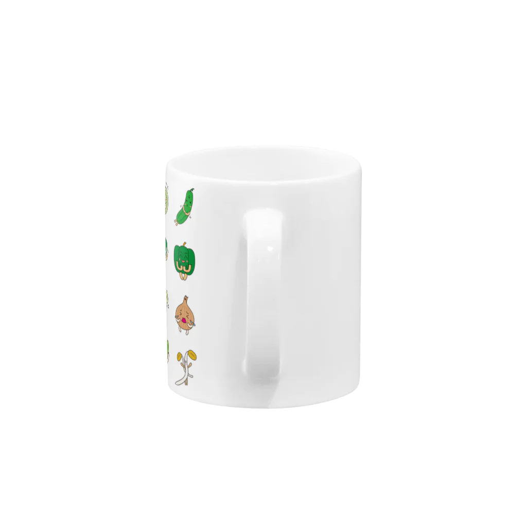 フォーヴァのやさいのうた Mug :handle
