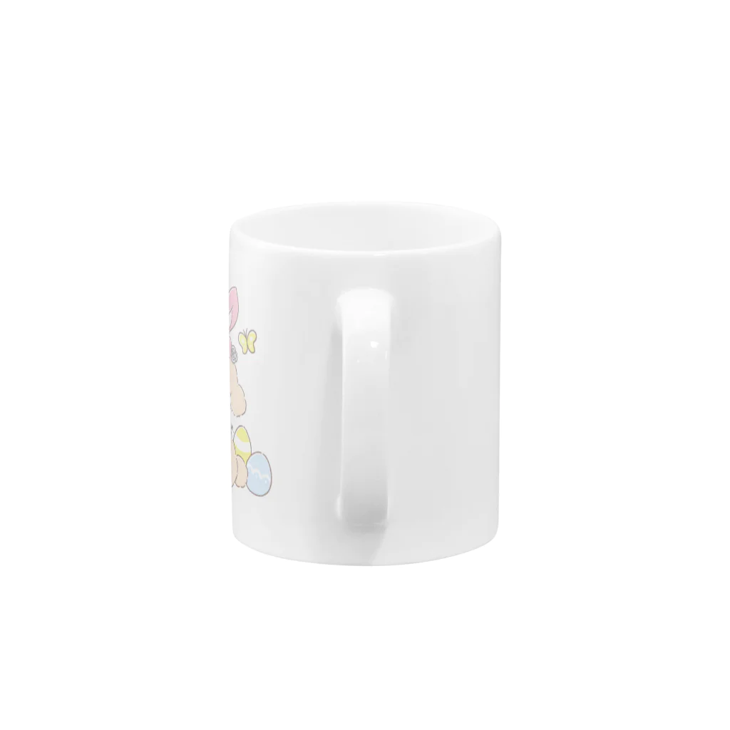 ししまる ともみのHappy Easter Dog!(Apricot) Mug :handle