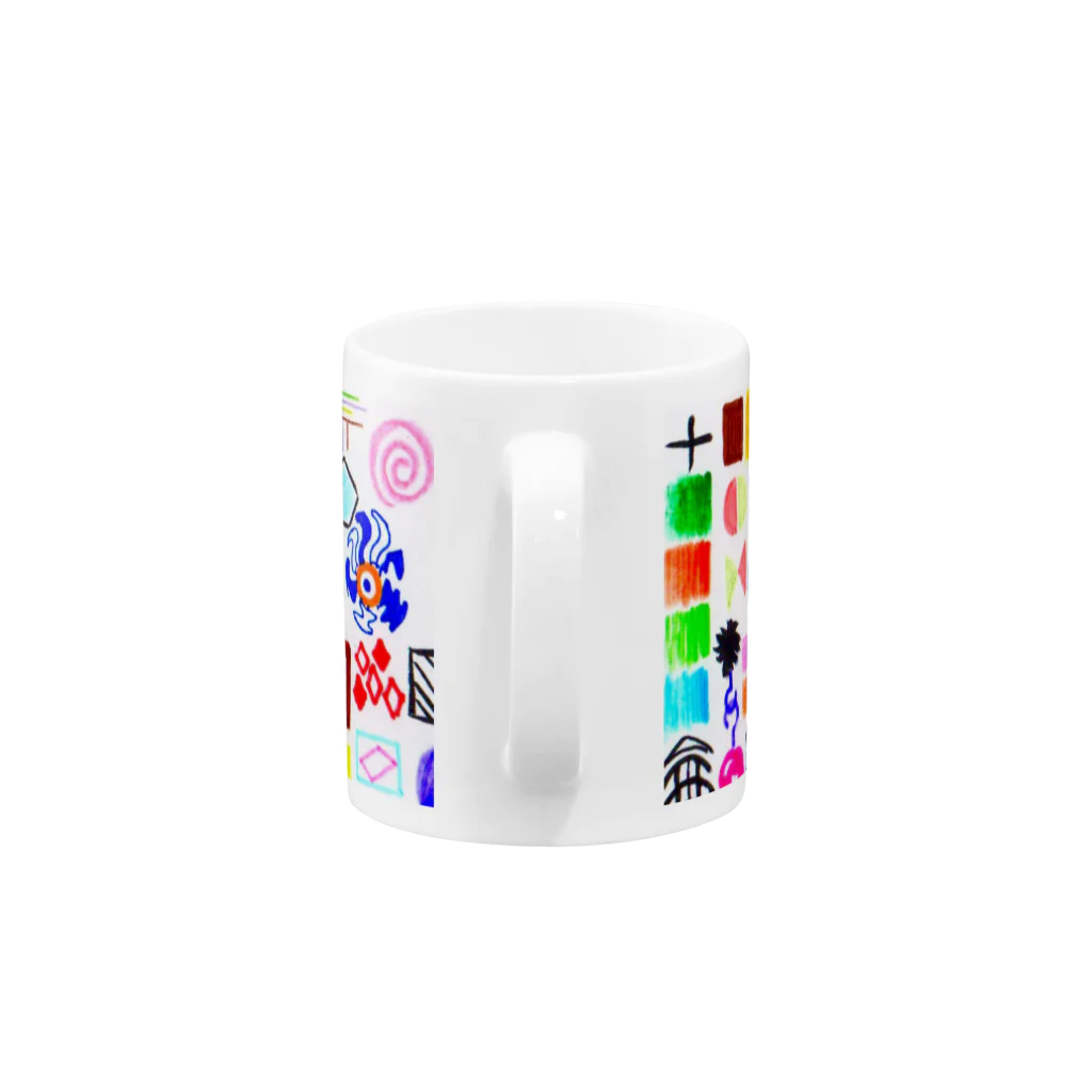 おさるさんの色と形の広場 Mug :handle