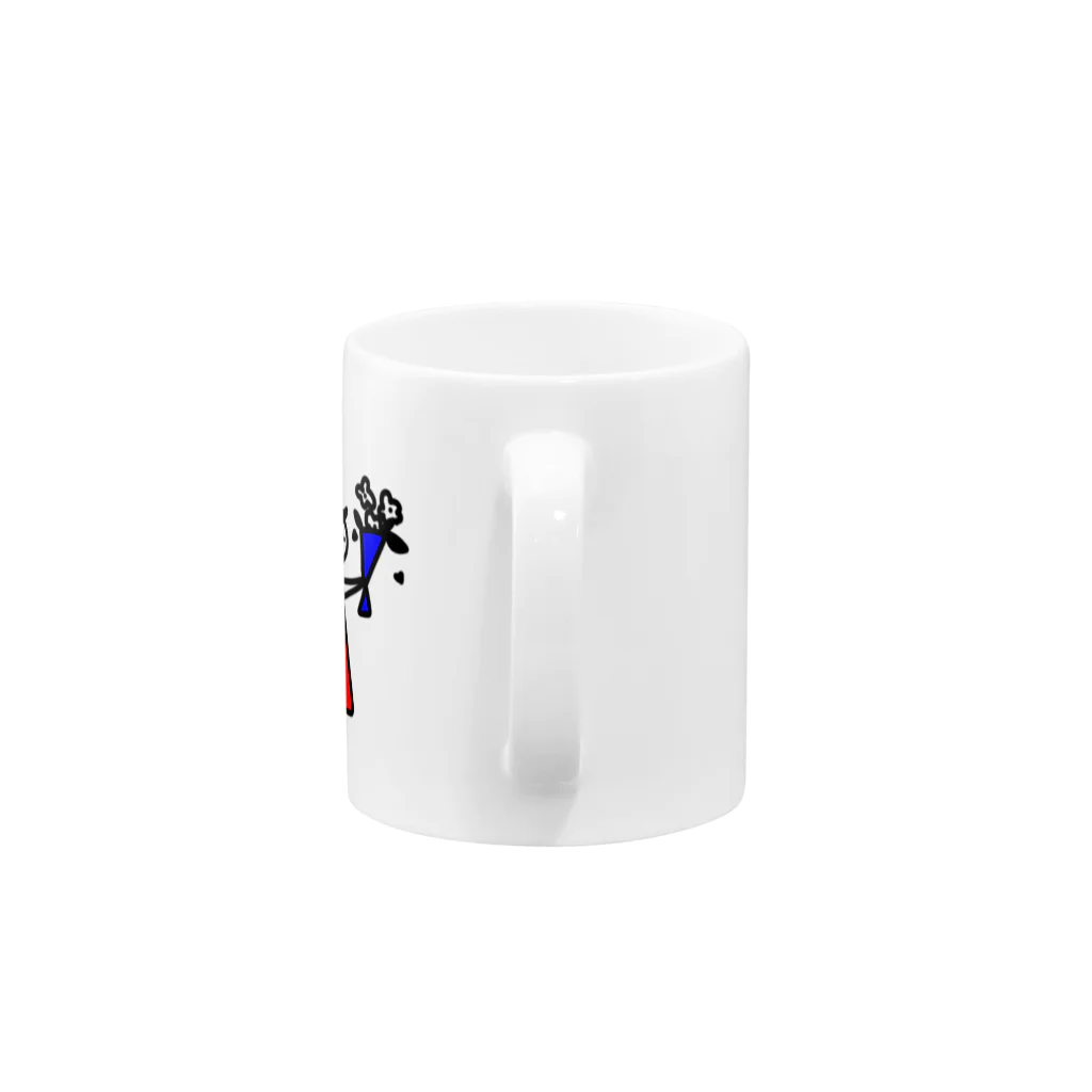 RINGOの女の子　花束 Mug :handle