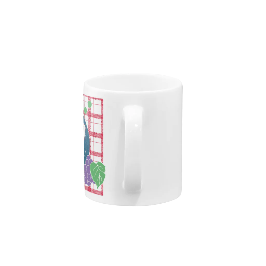 ハルイロ雑貨店　suzuri支店のフルーツサンド　ぶどう Mug :handle